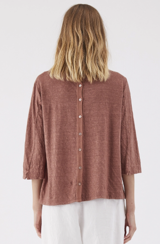 Maglia manica 3/4 in lino WK203 - Transit Par Such - immagine 3
