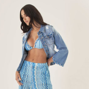 Giacca in denim con treccia lurex  4319148 - PHO Firenze