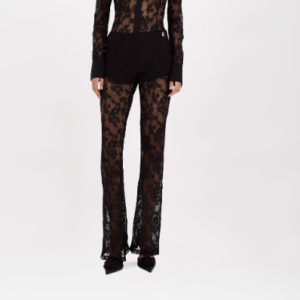 Pantaloni flare in pizzo stretch RA4080-J4653 - Blugirl