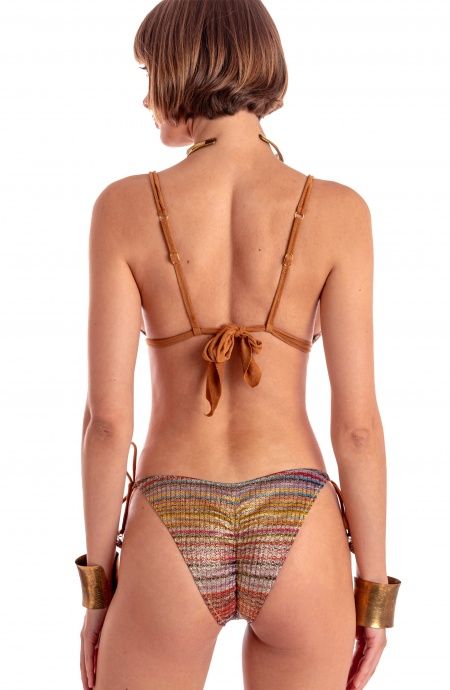 Triangolo imbottito costina lurex PE096CF - Pin-Up Stars - immagine 3