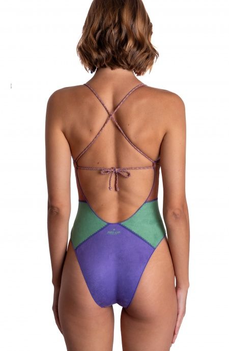 Costume intero dainetto patchwork PE120I - Pin-Up Stars - immagine 3