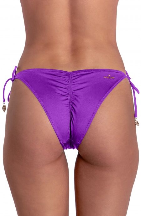 Slip brasiliana con lacci tinta unita PE103CF - Pin-Up Stars - immagine 2