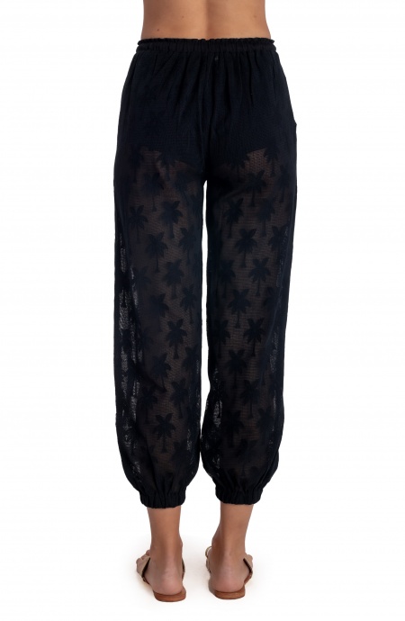 Pantalone jogger ricamo palme PE165PA- Pin-Up Stars - immagine 7