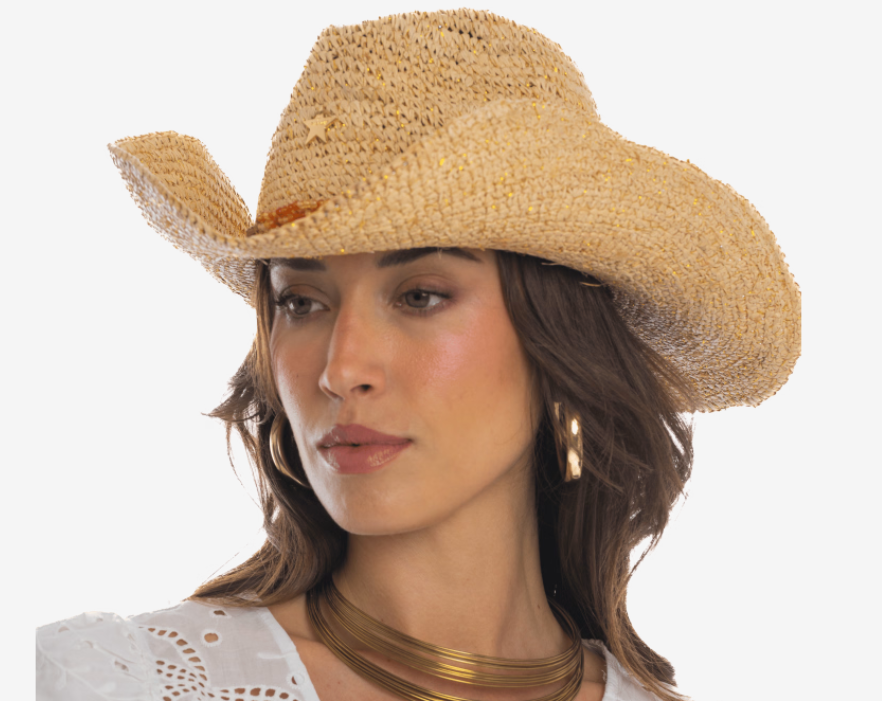 Cappellino Rafia Cow Boy PF320 - Pin-Up Stars - immagine 6