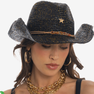 Cappellino Rafia Cow Boy PF320 - Pin-Up Stars