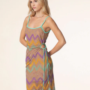 Abito lungo cut out in viscosa 0906 - F**K