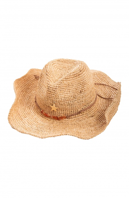 Cappellino Rafia Cow Boy PF320 - Pin-Up Stars - immagine 2