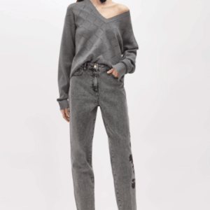 Maglia in viscosa con strass RF5147-MS99E-22222 - Blugirl