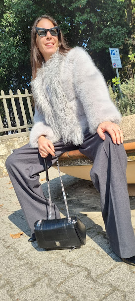 Giacca in ecofur con inserto in pelliccia 4324065 - PHO Firenze - immagine 6