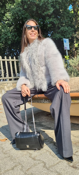Giacca in ecofur con inserto in pelliccia 4324065 - PHO Firenze - immagine 7