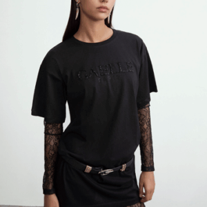 Maxi t-shirt con ricamo- Gaelle Paris