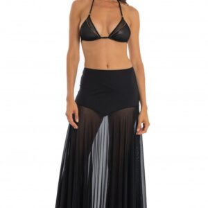 Gonna lunga tinta unita in lycra e tulle  PG159 - Pin-Up Stars