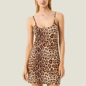 Abito corto leopard basic 126WBWBK5874 - 4Giveness