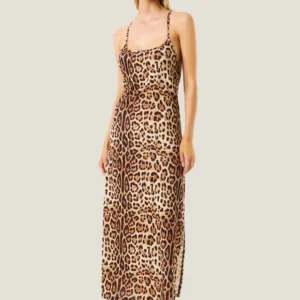 Abito lungo leopard basic 4giveness donna126WBWBK5907 - 4Giveness