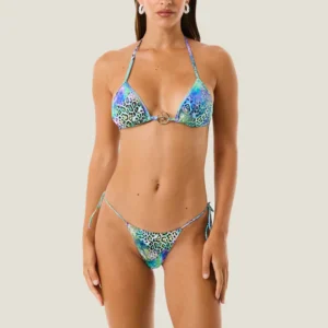 Triangolino e slip laccetti patch animalier 126WBWBK5865 - 4Giveness