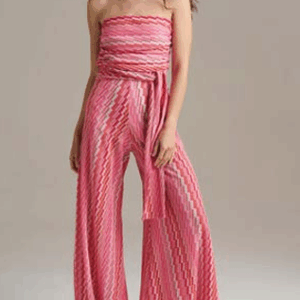 Tuta a fascia con pantalone palazzo in tessuto rachel - PHO Firenze