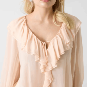 Blusa con volant in viscosa G6GH04W2385 - MARCIANO