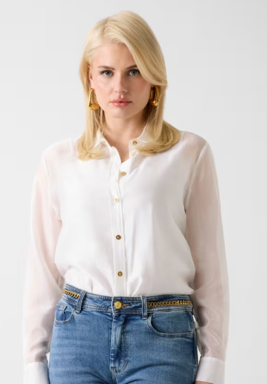 Camicia asimmetrica in lyocell G6GH23W2198 - MARCIANO - immagine 2