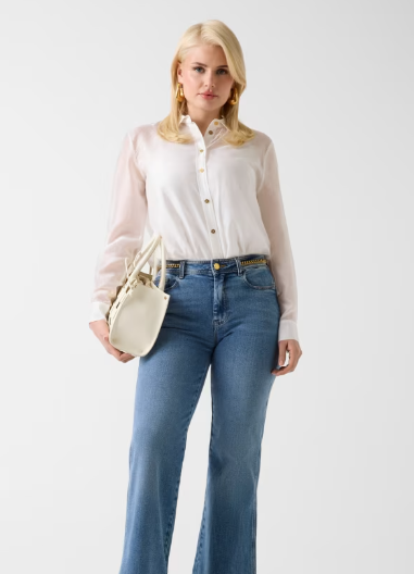 Camicia asimmetrica in lyocell G6GH23W2198 - MARCIANO - immagine 3