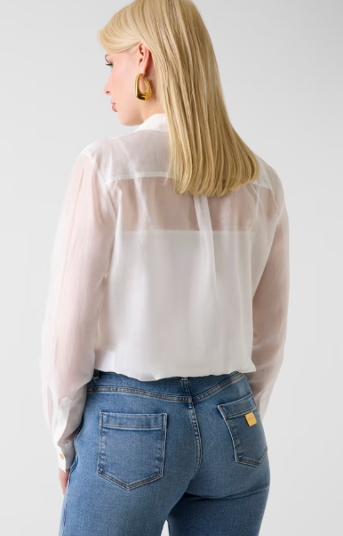 Camicia asimmetrica in lyocell G6GH23W2198 - MARCIANO - immagine 4