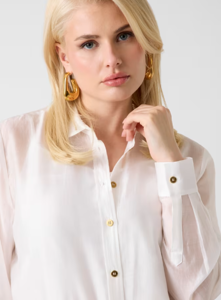 Camicia asimmetrica in lyocell G6GH23W2198 - MARCIANO - immagine 5
