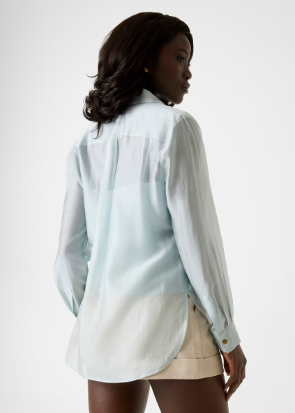 Camicia asimmetrica in lyocell G6GH23W2198 - MARCIANO - immagine 7