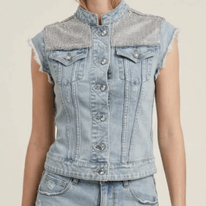 Gilet con dettagli in Micro Strass M12 T4L928  - Met