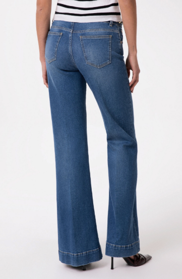 Pantalone In Denim Flare GAABW09502- Gaelle Paris - immagine 3