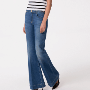 Pantalone In Denim Flare GAABW09502- Gaelle Paris
