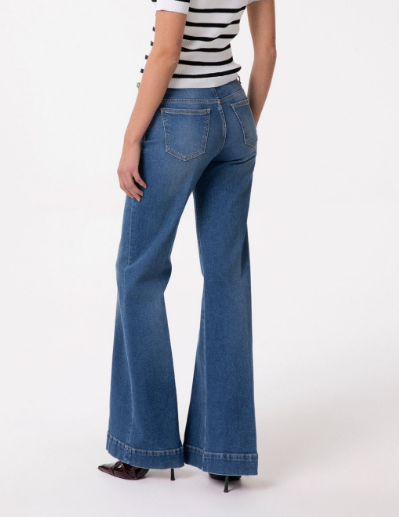 Pantalone In Denim Flare GAABW09502- Gaelle Paris - immagine 5
