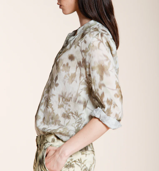 Camicia Adele in mussola di cotone fantasia a fiori 4CA4403 CB102S4 - MASON'S - immagine 3