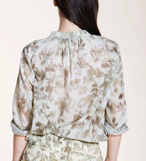 Camicia Adele in mussola di cotone fantasia a fiori 4CA4403 CB102S4 - MASON'S - immagine 4
