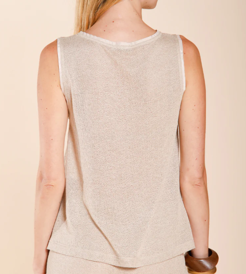 Top smanicato Karina in maglia leggera 4CA34230 VIST20 - MASON'S - immagine 4
