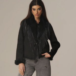 Giacca in pelliccia con frange 4326042 - PHO Firenze