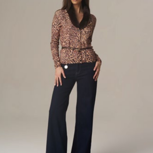Cardigan animalier con eco pelliccia 4326056 - PHO Firenze