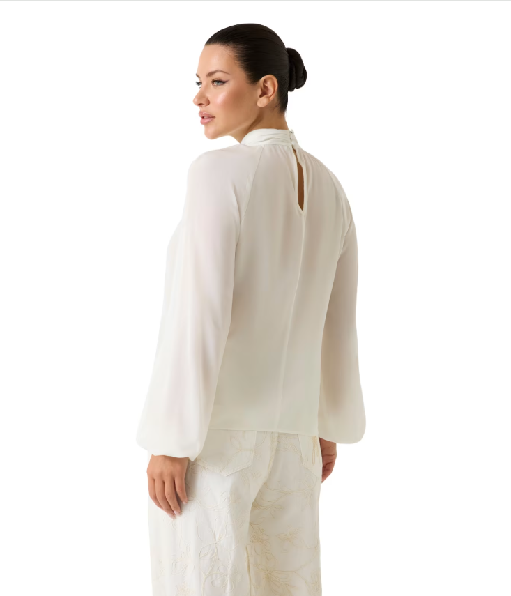 Blusa con accessorio gioiello in misto viscosa G6YH11 W3136 - MARCIANO - immagine 3