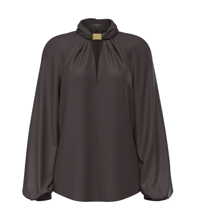 Blusa con accessorio gioiello in misto viscosa G6YH11 W3136 - MARCIANO - immagine 4