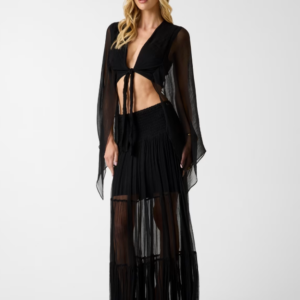 Camicia crop in viscosa con manica ampia G6YH05 W3035 - MARCIANO