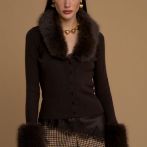 Cardigan con inserti in eco pelliccia 263NS034 -  No Secrets