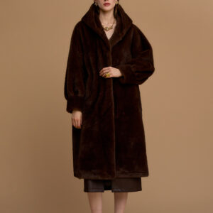 Eco fur con cappuccio 263NS110 -  No Secrets Milano