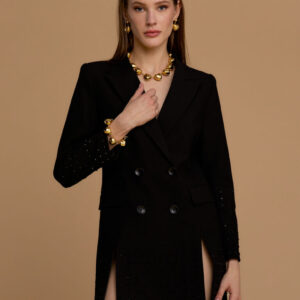 Giacca abito con spacchi e strass 263NS014 -  No Secrets Milano