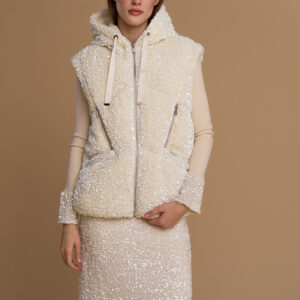 Gilet imbottito paillettes all over 263NS181 - No Secrets Milano